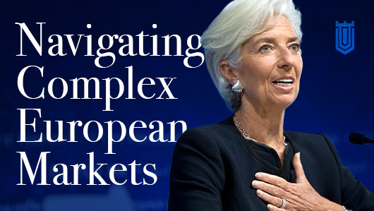 CHRISTINE LAGARDE GIVING SPEECH WITH HAND ON CHEST